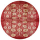 Ahgly Company Indoor Round Mid-Century Modern Area Rugs, 4' Round