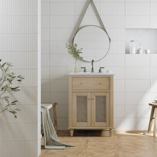 Kings Loft White Fluted Ceramic Wall Tile