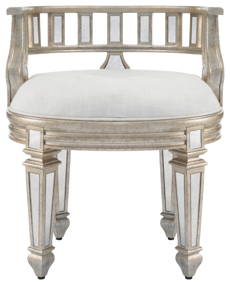 Rebecca Mirrored Vanity Stool