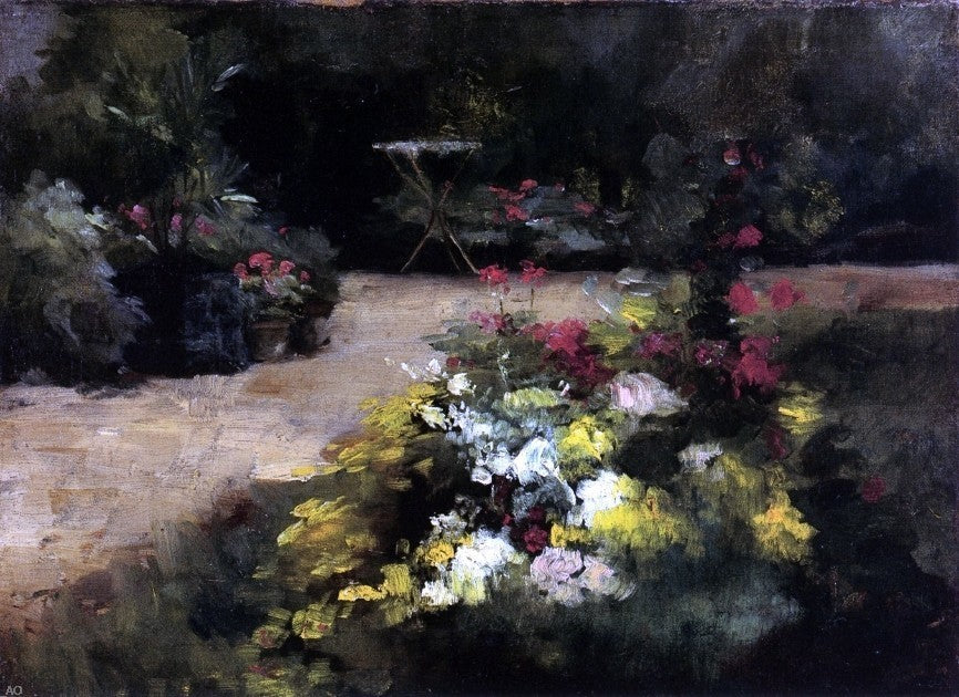 Gustave Caillebotte the Garden Premium Canvas Print