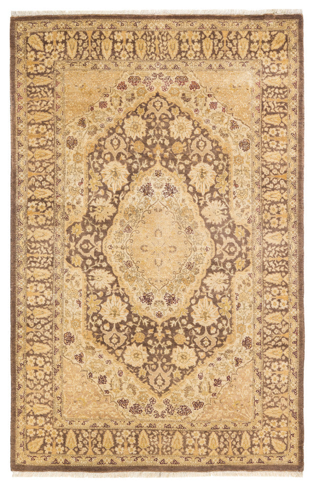 Mogul, One-of-a-Kind Hand-Knotted Area Rug Brown, 3'10"x6'1"