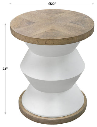 Uttermost Spool Geometric Side Table