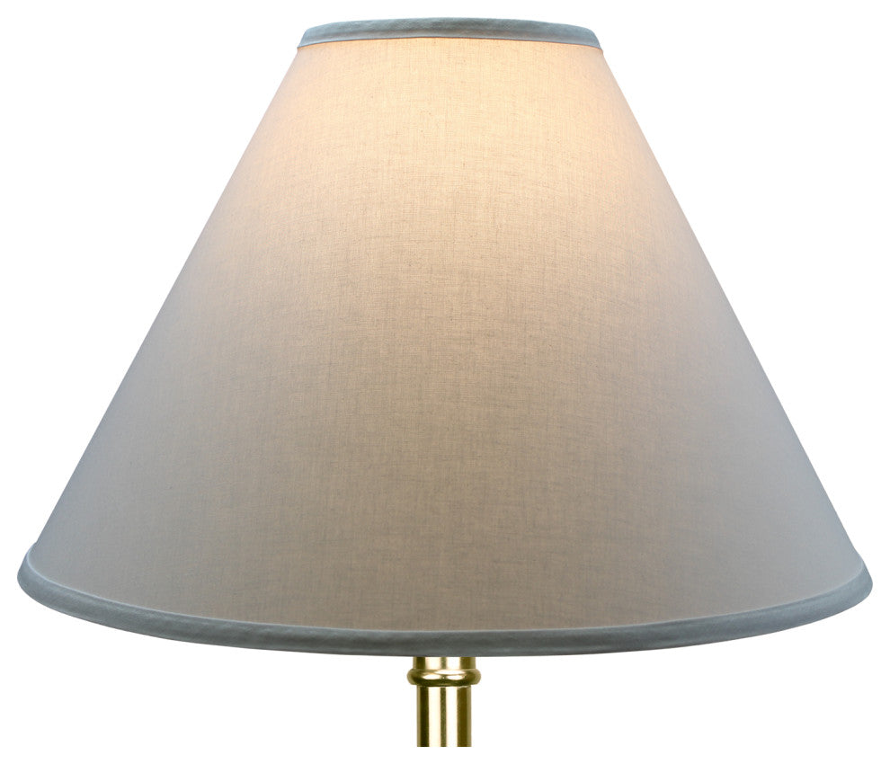Fenchel Shades 6"x18"x13" Brass Spider Attachment Empire Lamp Shade, Linen Shado
