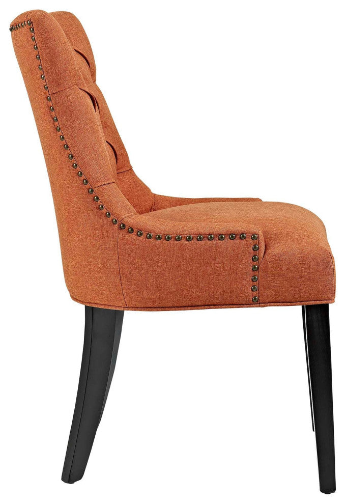 Regant Upholstered Fabric Dining Chair, Orange