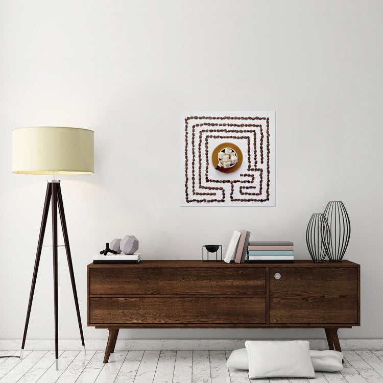 "Morning Coffee" Stretched Canvas Giclee by Dina Belenko, 30x30"