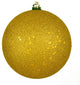 Vickerman N591046Dq 4" Medallion Gold Sequin Ball Ornament, 6 Per Bag