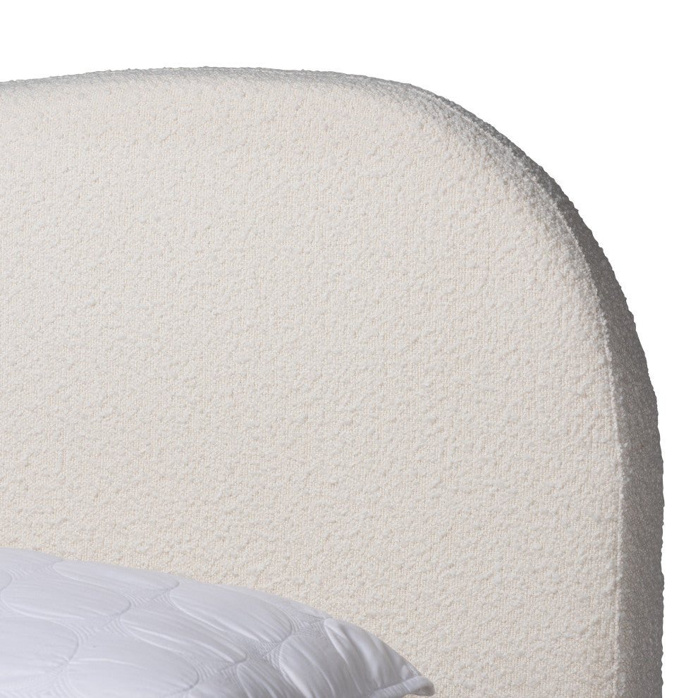 Salcombe Cream Boucle Collection, Queen Bed