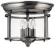 Hinkley Gentry Foyer Medium Flush Mount, Pewter