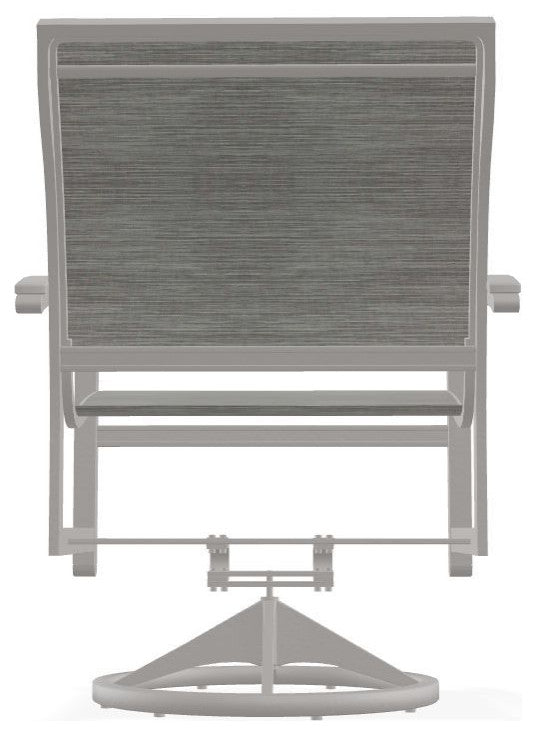 Bazza Sling Outdoor Swivel Rocker, Sicily/Warm Gray