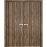 Solid French Double Doors 56 x 96 | Planum 0016 White Silk with