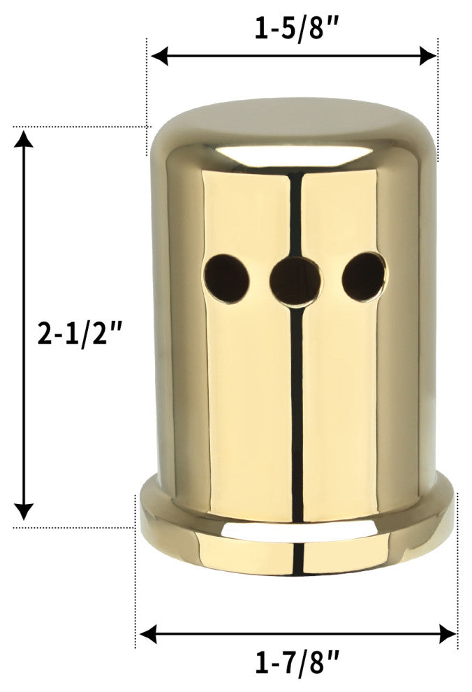 Copper Kitchen Dishwasher Air Gap Cap 3 Years Warranty, Gold