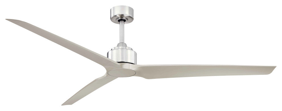 TriAire Custom Indoor/Outdoor Fan DC Motor Brushed Nickel