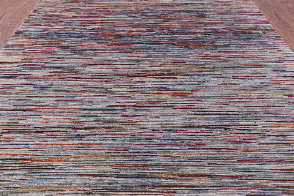 8' 10" X 11' 11" Persian Gabbeh Hand Knotted Wool Rug Q8605