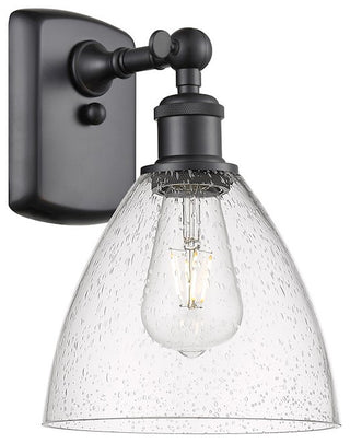 Innovations Lighting 516-1W-BK-GBD-754 Ballston Dome 1 Light 8" Sconce