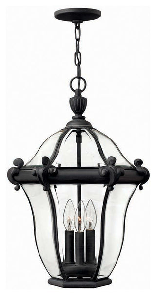 Outdoor San Clemente 3-Light, Museum Black