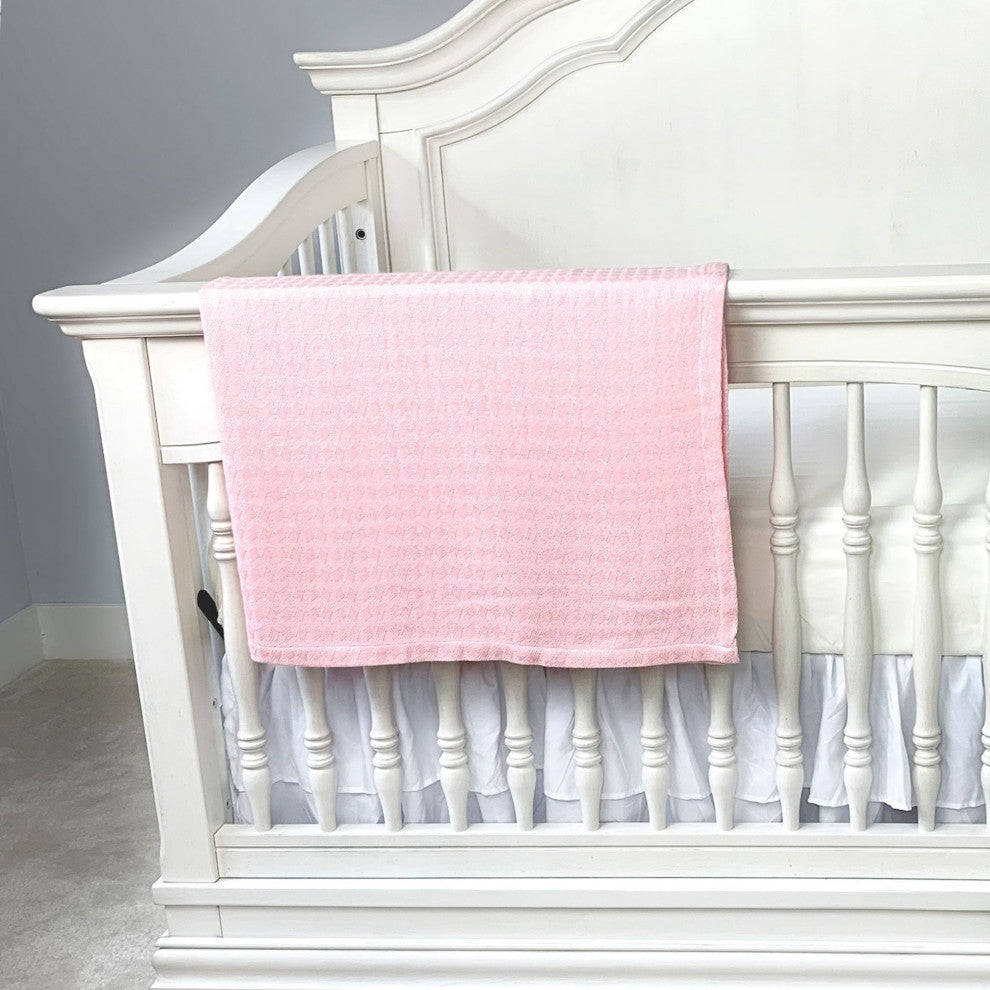 Panda Baby 100% Rayon Viscose Knitted Bamboo Baby Blanket Petal
