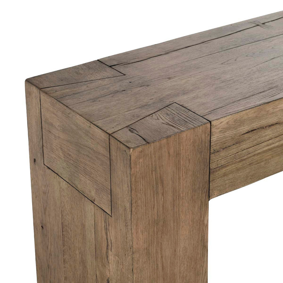 Natural Oak Beam Console Table