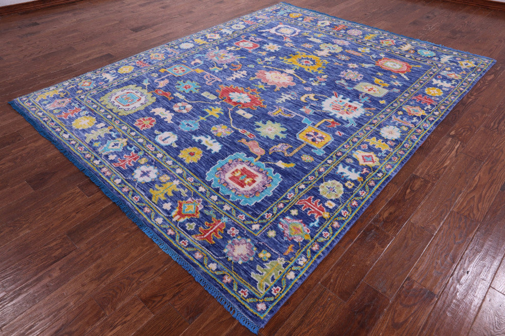 Turkish Oushak Hand-Knotted Rug 7' 10" X 9' 11" - Q15683