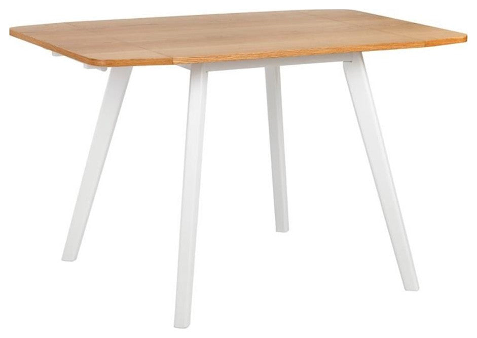 Universal Expert Abacus Extendable Dining Table Modern Oak and White