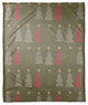 Green Tree Pattern 50x60 Coral Fleece Blanket