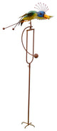 Flying Metal Rustic Peacock Balancer Outdoor Garden Stake Yard Art