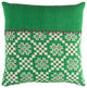 Surya Delray DEA-001 18"x18" Pillow Kit, Grass Green/Pink/Cream