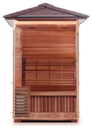 Eagle 2 Person Outdoor Traditional Sauna, Electric 4.5 kw Harvia Heater
