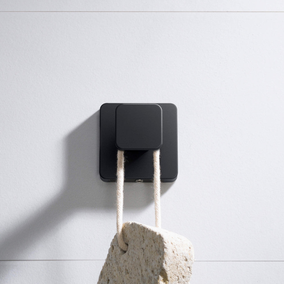 Blaze Bathroom Towel & Robe Hook, Matte Black