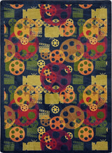 Any Day Matinee Rug, Blockbuster, 7'8"x10'9", Multicolored
