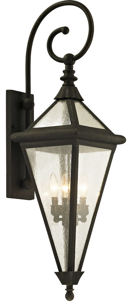 Troy Geneva 4-Light 38" Outdoor Wall Light, Vintage Bronze