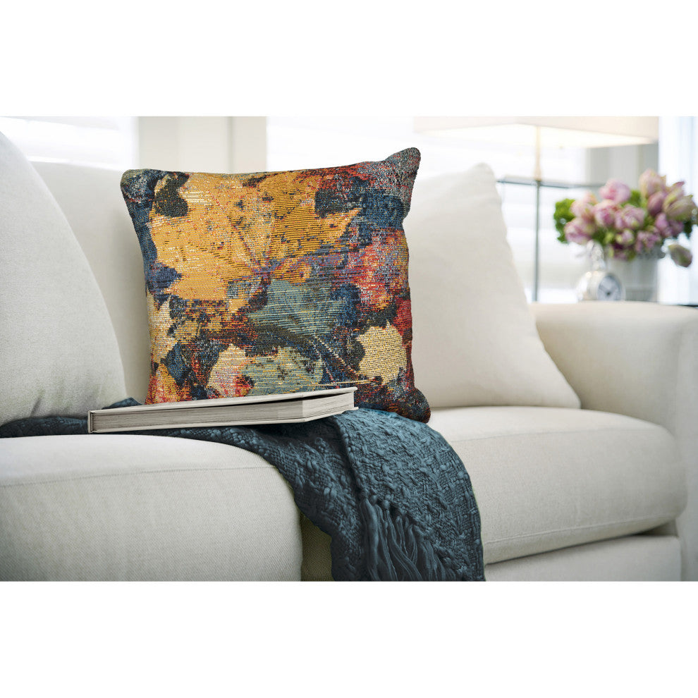 Marina Fall In Love Indoor/Outdoor Pillow, Multi, 18"x18"