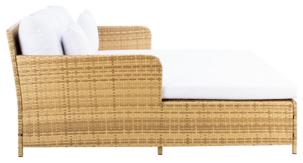 Safavieh Outdoor Cadeo Daybed Natural/White