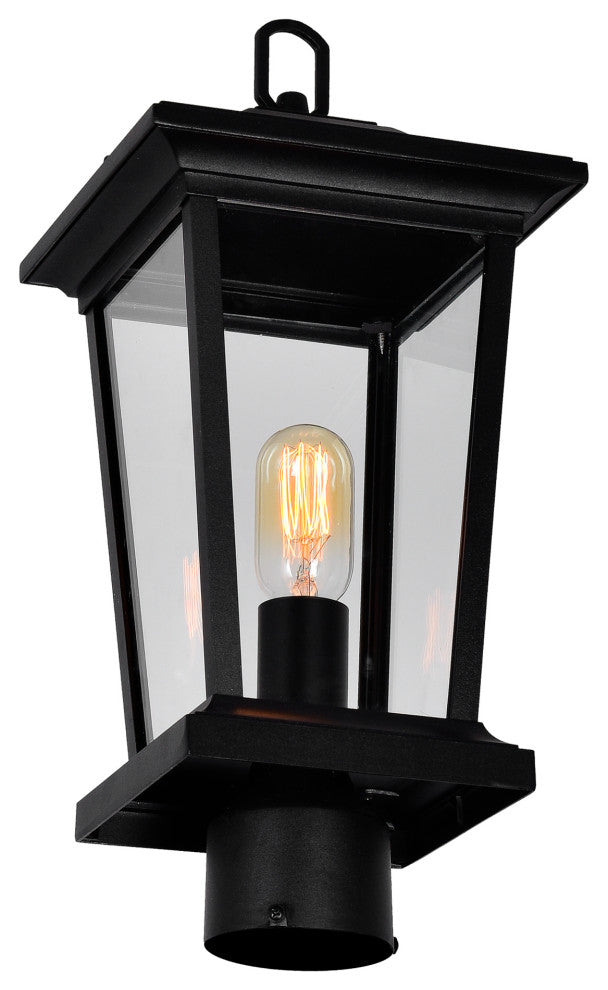Leawood 1 Light Black Outdoor Lantern Head
