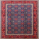 Ahgly Company Indoor Square Mid-Century Modern Area Rugs, 8' Square