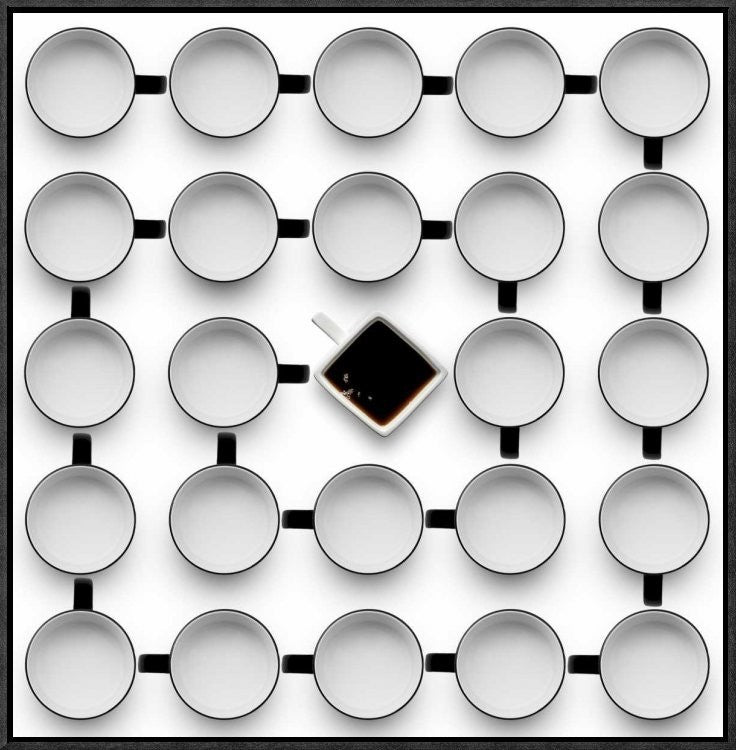"Helix 2" Framed Canvas Giclee by Wieteke De Kogel, 22x23"