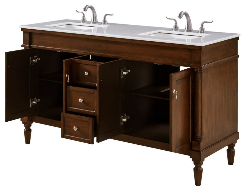 Elegant Lighting VF13060D Lexington 60" - Antique Beige