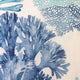 Tiger Beach Blue Coral Throw Pillow 21x21, with Polyfill Insert