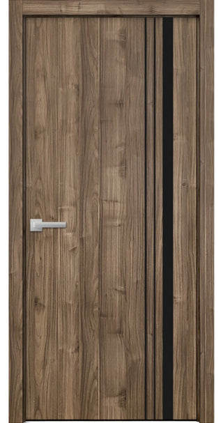 Solid French Door 42 x 80 | Planum 0011 Walnut with| Bathroom