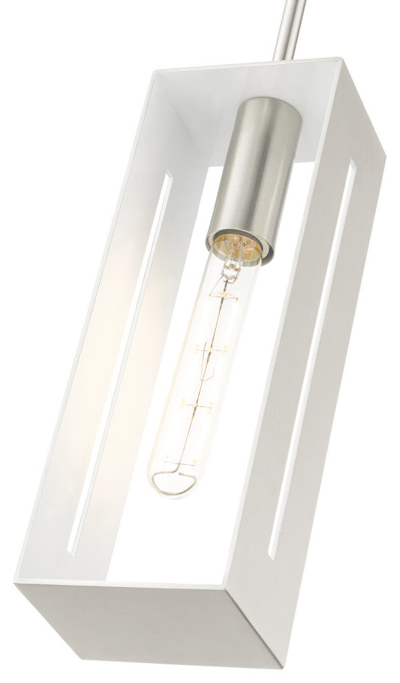 Brushed Nickel Urban, Industrial, Pendant