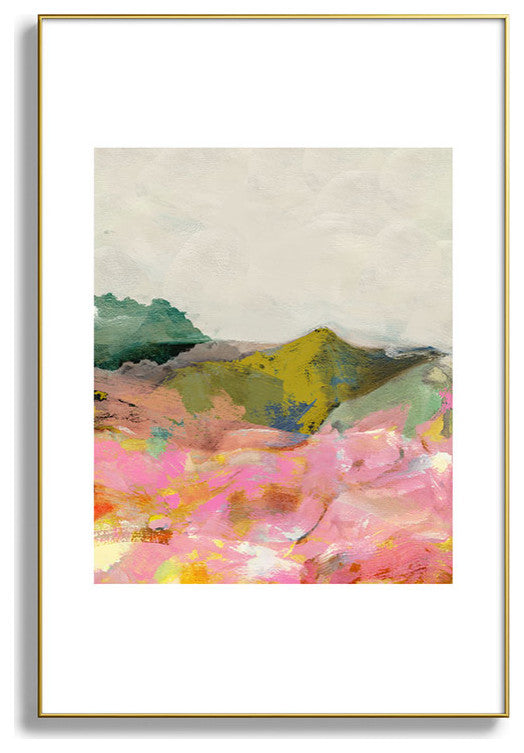lunetricotee summer landscape I Metal Framed Art Print