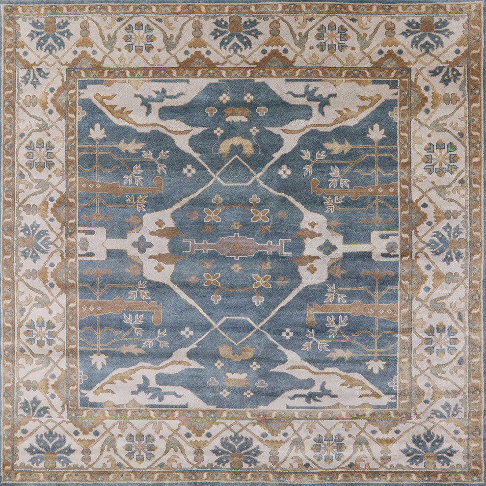 Ahgly Company Indoor Square Mid-Century Modern Area Rugs, 4' Square
