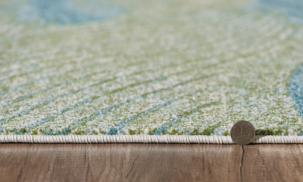 KAS Illusions 6222 Ocean Breeze Area Rug, 9'10"x13'2"