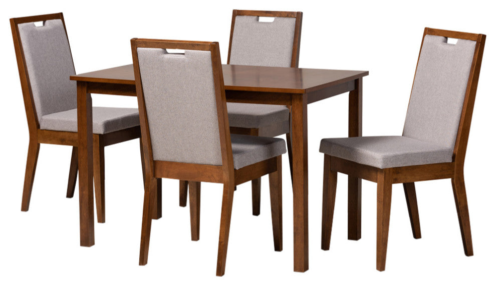 Autumn Modern 5-Piece Dining Set, Gray