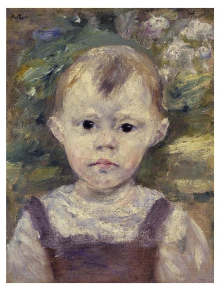 "Portrait Of A Little Boy" Digital Paper Print by Pierre-Auguste Renoir, 25"x32"