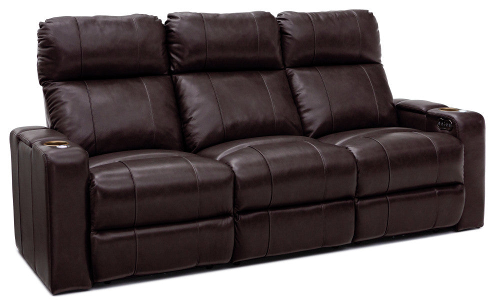 Seatcraft Octavius Home Theater Seating, Brown, Sofa