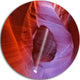 Red Orange Antelope Canyon, Landscape Photo Disc Metal Wall Art, 23"