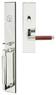 Cabernet Lever, Mortise Entry Handleset, RHR, Polished Stainless Steel
