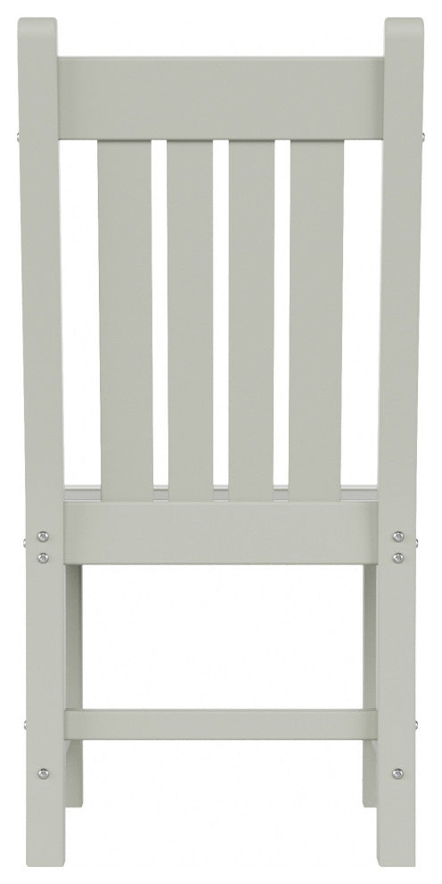 WestinTrends Outdoor Patio Poly Lumber Dining Chair, Fade UV Water Resistant, Sand