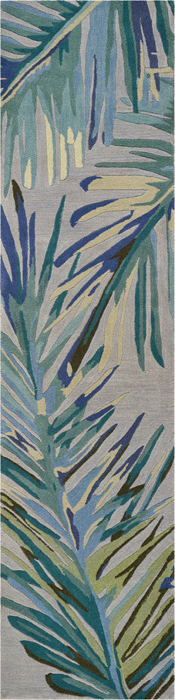 KAS Sparta 3156 Gray/Blue Montego Area Rug, 5'3"x8'3"