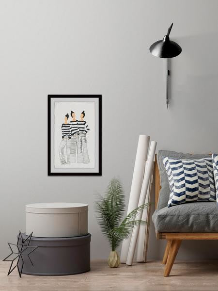 "Paris Style" Framed Painting Print, 16"x24"